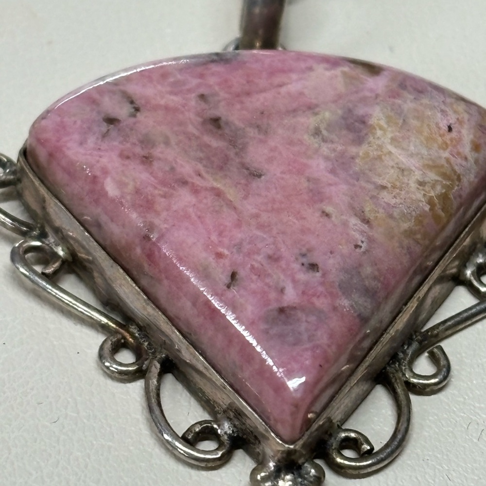 925 Rhodonite necklace - Picture 5 of 5